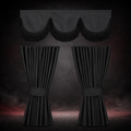 BLACK CURTAIN SET