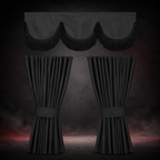 BLACK CURTAIN SET