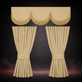 BEIGE CURTAIN SET