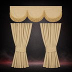 BEIGE CURTAIN SET