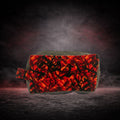 RED DANISH PLUSH COSMETIC BAG
