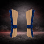 BLUE DANISH PLUSH TRUCK CURTAINS BEIGE