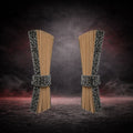 GRAY DANISH PLUSH TRUCK CURTAINS BEIGE