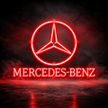 Mercedes-Benz Logo LED Sign 70CM