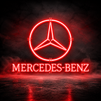 Mercedes-Benz Logo LED Sign 70CM