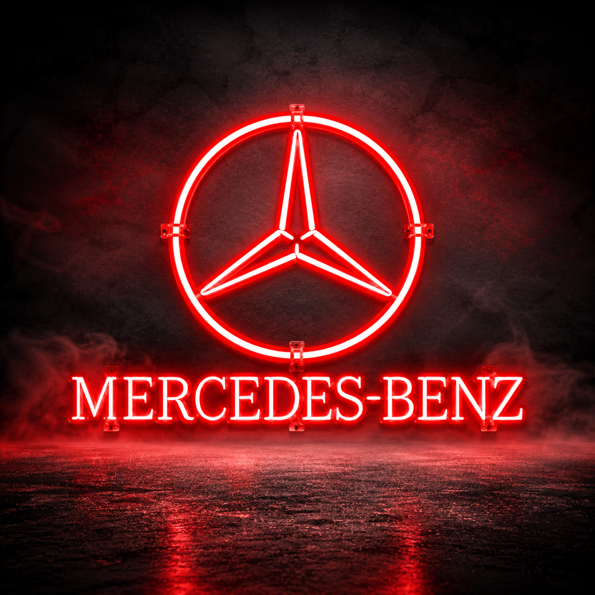 Mercedes-Benz Logo LED Sign 70CM