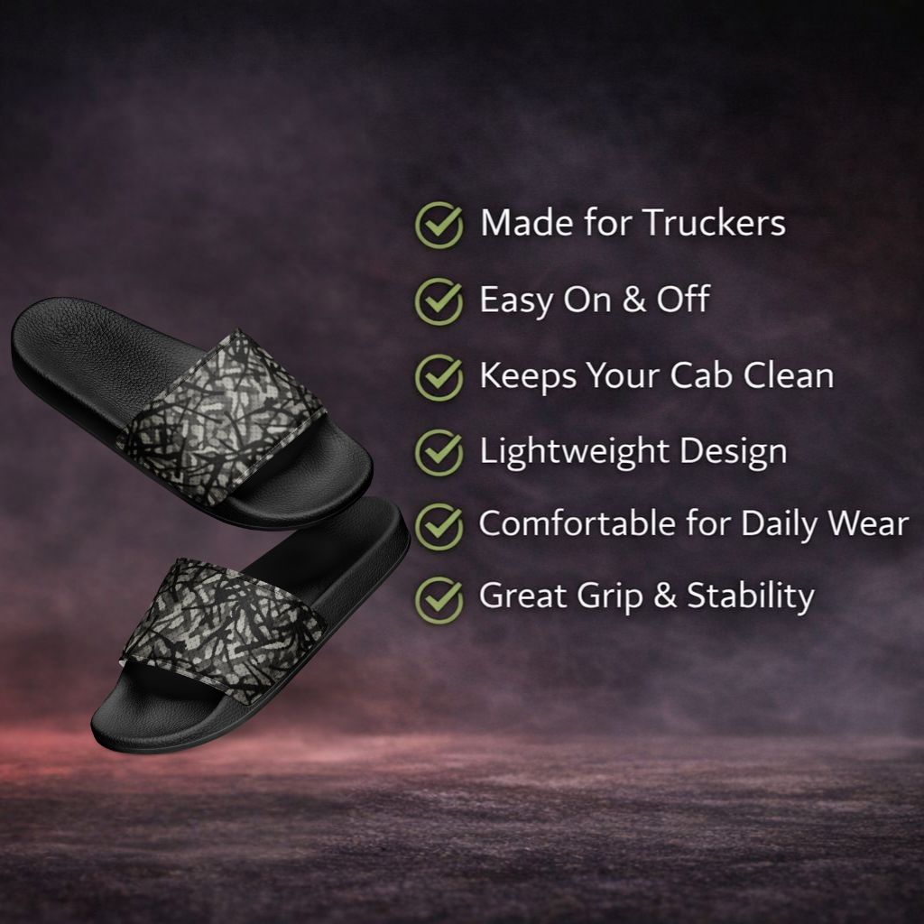 SLIDES - DANISH PLUCHE GREY