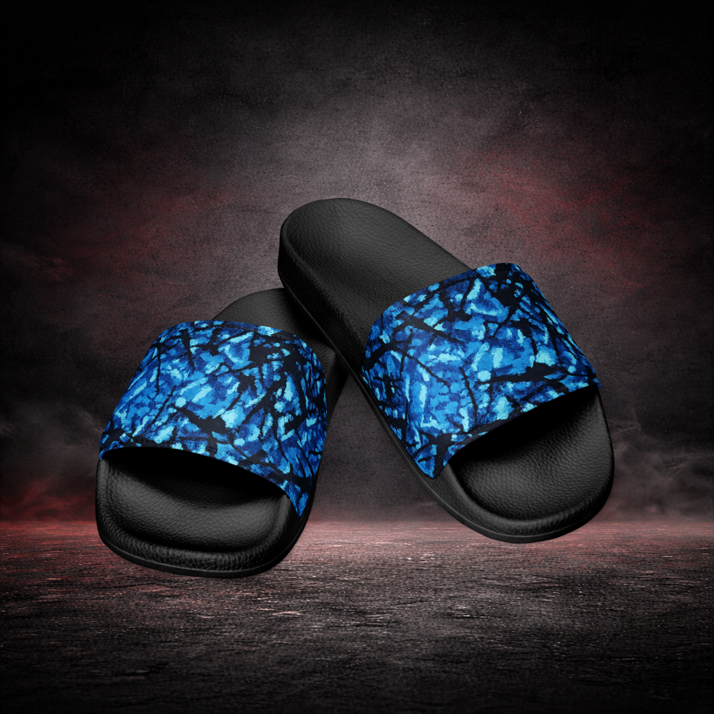 SLIDES - DANISH PLUCHE BLUE