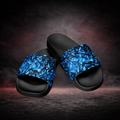 SLIDES - DANISH PLUCHE BLUE