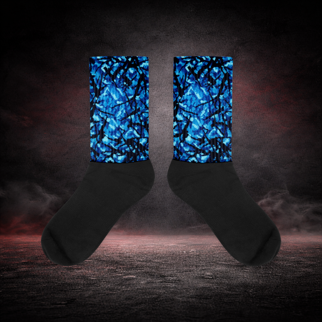 SOCKS - BLUE DANISH PLUCHE