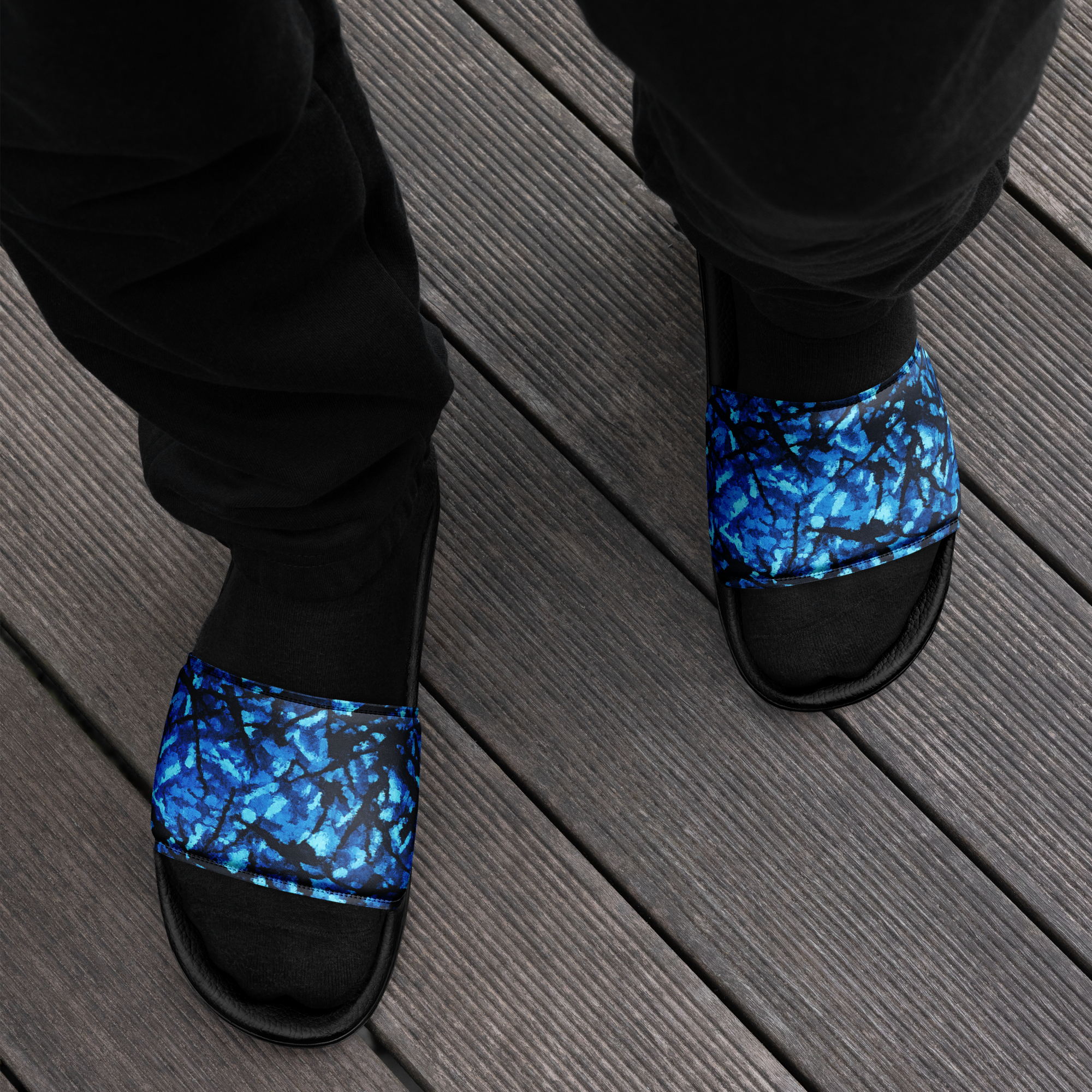 SLIDES - DANISH PLUCHE BLUE