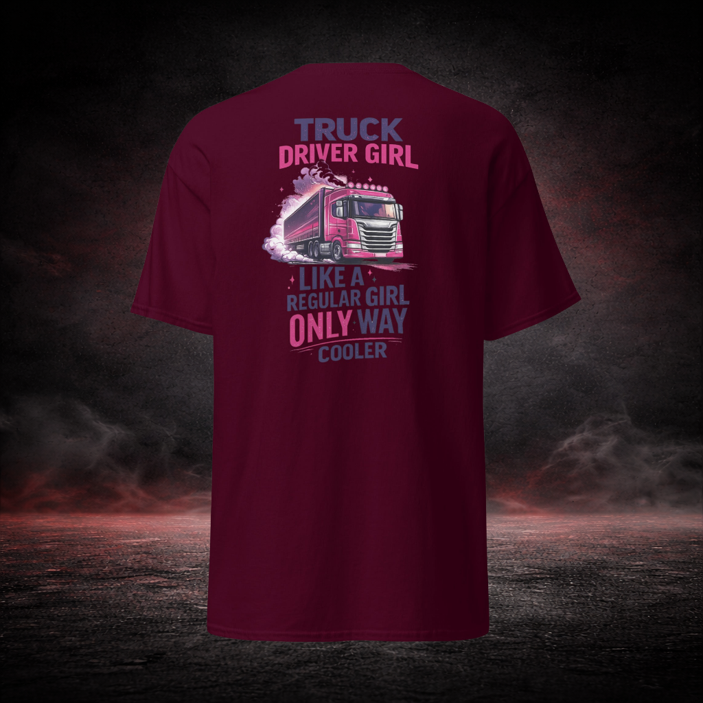 WOMAN T-SHIRT- TRUCK DRIVER GIRL