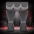 GRAY CURTAIN SET