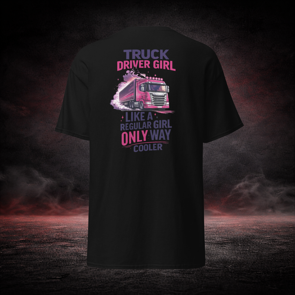 WOMAN T-SHIRT- TRUCK DRIVER GIRL