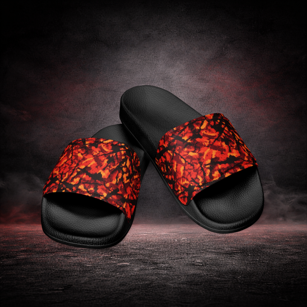 SLIDES - DANISH PLUCHE RED